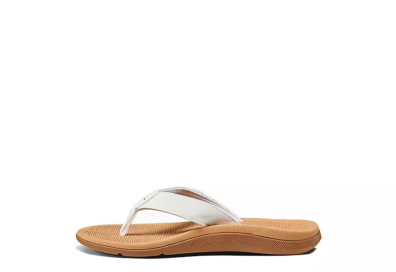 Reef Womens Santa Ana Flip Flop Sandal - White 3 Reef Womens Santa Ana Flip Flop Sandal - White - Image 3