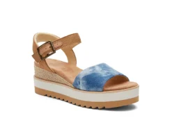 Toms Womens Diana Wedge Sandal - Denim
