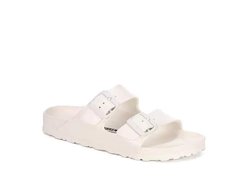 Birkenstock Womens Arizona Essentials Slide Sandal - White 1 Birkenstock Womens Arizona Essentials Slide Sandal - White