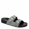 Madden Girl Womens Teddy Footbed Slide Sandal - Black