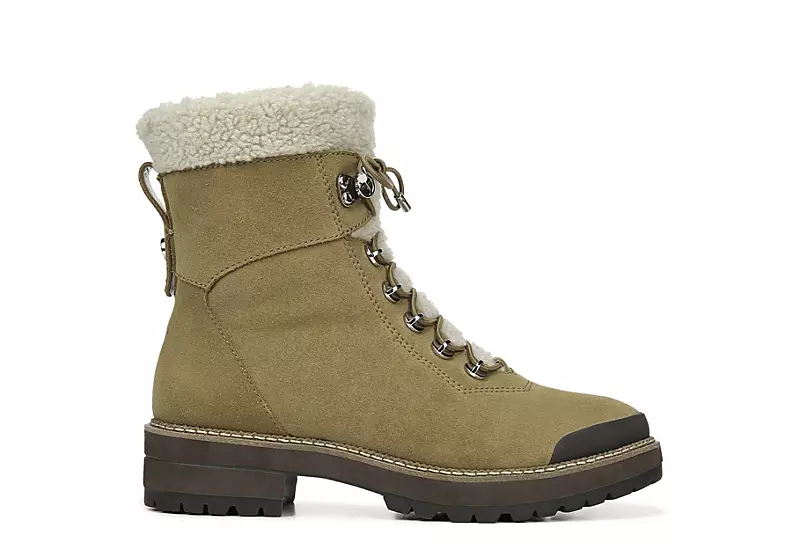 Franco Sarto Womens Rosella Combat Boot - Tan 2 Franco Sarto Womens Rosella Combat Boot - Tan - Image 2