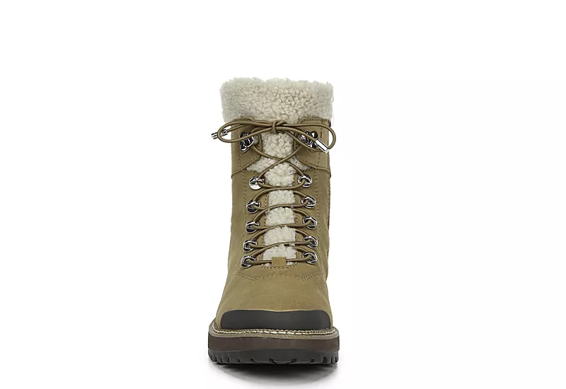 Franco Sarto Womens Rosella Combat Boot - Tan 3 Franco Sarto Womens Rosella Combat Boot - Tan - Image 3