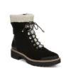 Franco Sarto Womens Rosella Combat Boot - Black