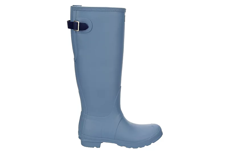 Hunter Boots Llc Womens Original Back Adj Rain Boot - Blue 2 Hunter Boots Llc Womens Original Back Adj Rain Boot - Blue - Image 2