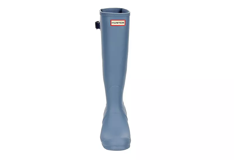 Hunter Boots Llc Womens Original Back Adj Rain Boot - Blue 3 Hunter Boots Llc Womens Original Back Adj Rain Boot - Blue - Image 3