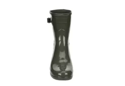 Hunter Boots Llc Womens Original Refined Short Gloss Rain Boot - Grey -Deals All Walk Styles Store US 01 302445 02