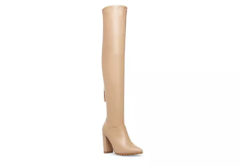 Madden Girl Womens Signall Over The Knee Boot - Nude 1 Madden Girl Womens Signall Over The Knee Boot - Nude