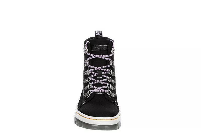 Dr. Martens Dr.martens Womens Combs Nylon Combat Boot - Black 3 Dr. Martens Dr.martens Womens Combs Nylon Combat Boot - Black - Image 3