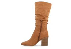 Journee Collection Womens Hartly Fringed Extra Wide Calf Dress Boot - Tan -Deals All Walk Styles Store US 01 303185 03