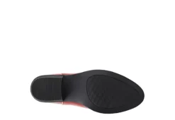 Journee Collection Womens Novva Western Ankle Boot - Red -Deals All Walk Styles Store US 01 303313 06