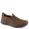 Skechers Mens Dockland Slip On Oxford - Brown