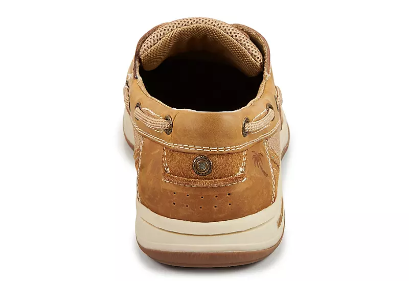 Margaritaville Mens Anchor Boat Shoe - Tan 3 Margaritaville Mens Anchor Boat Shoe - Tan - Image 3
