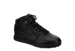 Fila Mens Vulc 13 Sr Slip Resistant Work Shoe - Black