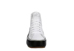 Puma Womens Kaia High Top Platform Sneaker - White 9 Puma Womens Kaia High Top Platform Sneaker - White -Deals All Walk Styles Store US 01 400673 02