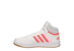 Adidas Womens Hoops 3.0 Mid Top Sneaker - White -Deals All Walk Styles Store US 01 400745 03