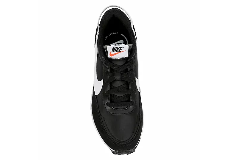 Nike Womens Waffle Debut Sneaker - Black 6 Nike Womens Waffle Debut Sneaker - Black - Image 6