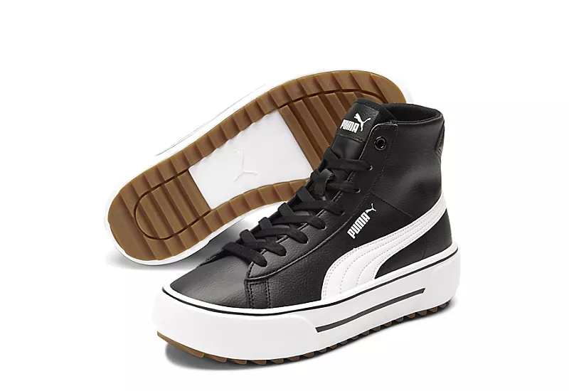 Puma Womens Kaia High Top Platform Sneaker - Black 1 Puma Womens Kaia High Top Platform Sneaker - Black