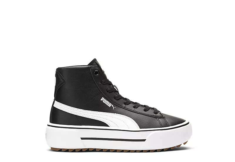 Puma Womens Kaia High Top Platform Sneaker - Black 2 Puma Womens Kaia High Top Platform Sneaker - Black - Image 2