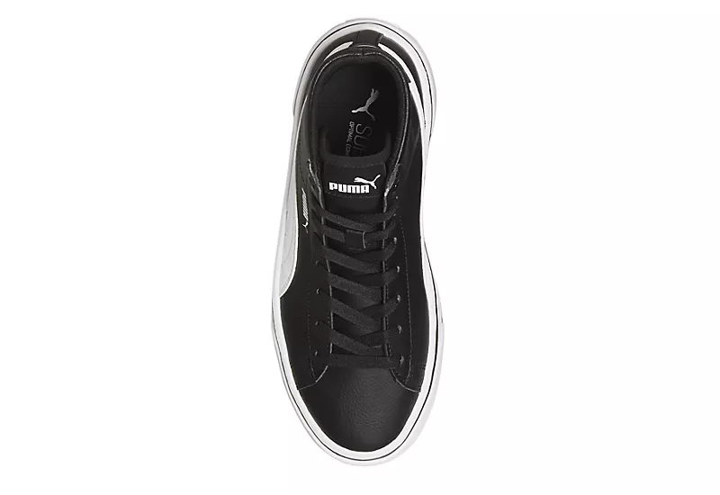 Puma Womens Kaia High Top Platform Sneaker - Black 4 Puma Womens Kaia High Top Platform Sneaker - Black - Image 4