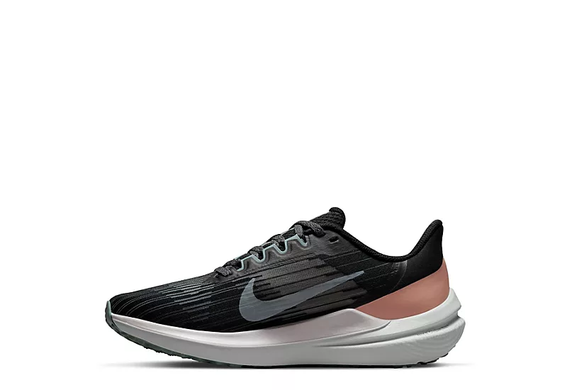 Nike Womens Zoom Winflo 9 Running Shoe - Black 3 Nike Womens Zoom Winflo 9 Running Shoe - Black - Image 3