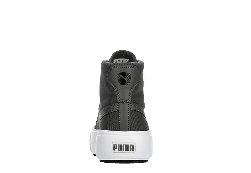 Puma Womens Kaia High Top Platform Sneaker - Dark Grey 5 Puma Womens Kaia High Top Platform Sneaker - Dark Grey - Image 5
