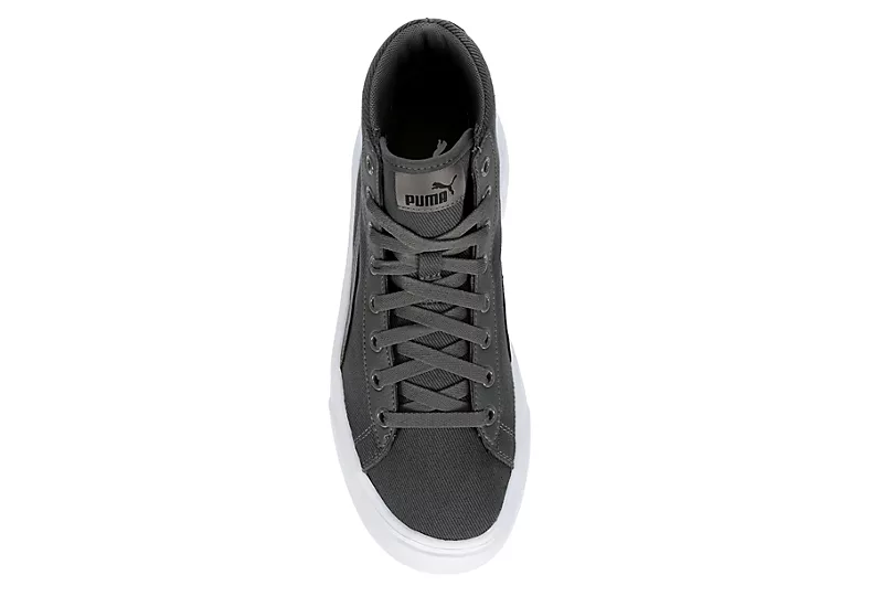 Puma Womens Kaia High Top Platform Sneaker - Dark Grey 6 Puma Womens Kaia High Top Platform Sneaker - Dark Grey - Image 6