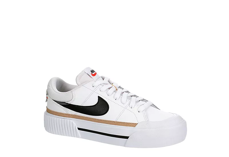 Nike Womens Court Legacy Lift Sneaker - White 1 Nike Womens Court Legacy Lift Sneaker - White
