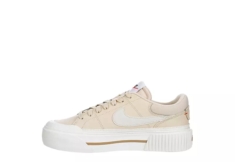 Nike Womens Court Legacy Lift Sneaker - Bone 4 Nike Womens Court Legacy Lift Sneaker - Bone - Image 4