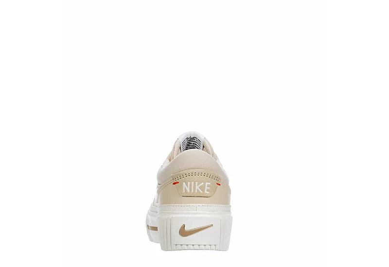 Nike Womens Court Legacy Lift Sneaker - Bone 5 Nike Womens Court Legacy Lift Sneaker - Bone - Image 5