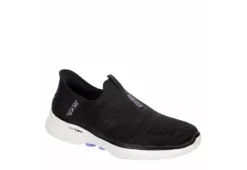 Skechers Womens Go Walk 6 Quick Fit Slip-ins Walking Shoe - Black