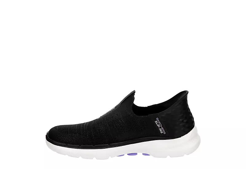 Skechers Womens Go Walk 6 Quick Fit Slip-ins Walking Shoe - Black 4 Skechers Womens Go Walk 6 Quick Fit Slip-ins Walking Shoe - Black - Image 4