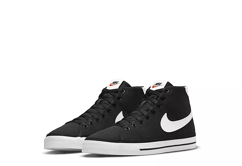 Nike Womens Court Legacy Mid Sneaker - Black 1 Nike Womens Court Legacy Mid Sneaker - Black
