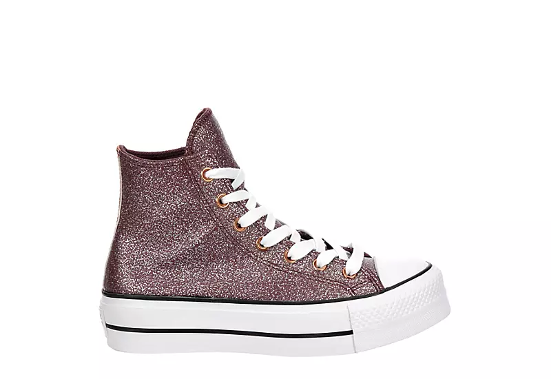 Converse Womens Chuck Taylor All Star High Top Platform Sneaker - Burgundy 2 Converse Womens Chuck Taylor All Star High Top Platform Sneaker - Burgundy - Image 2