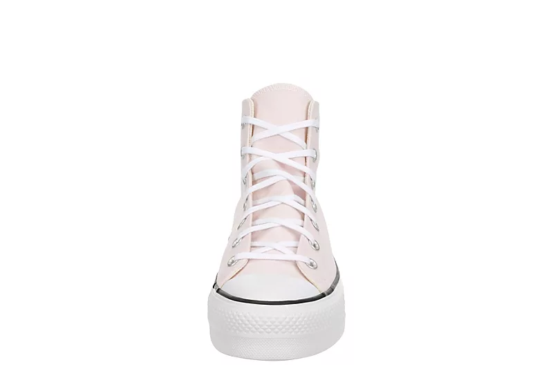 Converse Womens Chuck Taylor All Star High Top Platform Sneaker - Pale Pink 3 Converse Womens Chuck Taylor All Star High Top Platform Sneaker - Pale Pink - Image 3