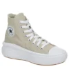 Converse Womens Chuck Taylor All Star Move High Top Sneaker - Stone