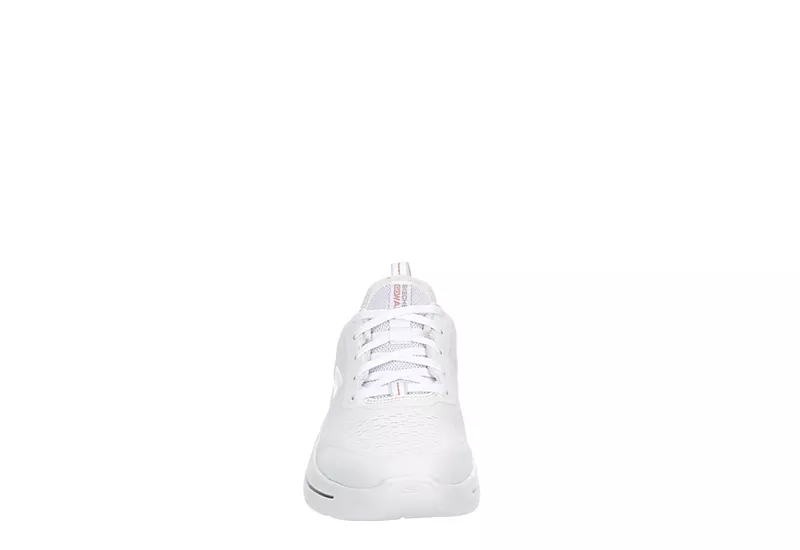 Skechers Womens Arch Fit Lace Up Sneaker - White 3 Skechers Womens Arch Fit Lace Up Sneaker - White - Image 3