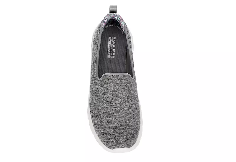Skechers Womens Go Walk Flex Slip On Running Shoe - Grey 6 Skechers Womens Go Walk Flex Slip On Running Shoe - Grey - Image 6