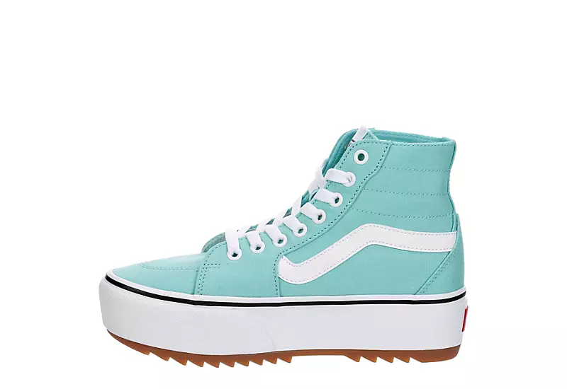Vans Womens Filmore High Top Tapered Platform Sneaker - Aqua 4 Vans Womens Filmore High Top Tapered Platform Sneaker - Aqua - Image 4