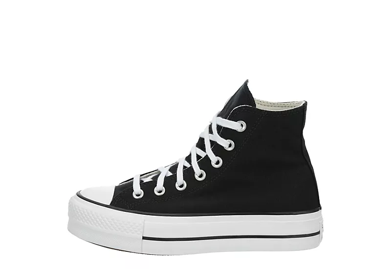 Converse Womens Chuck Taylor All Star High Top Platform Sneaker - Black 4 Converse Womens Chuck Taylor All Star High Top Platform Sneaker - Black - Image 4