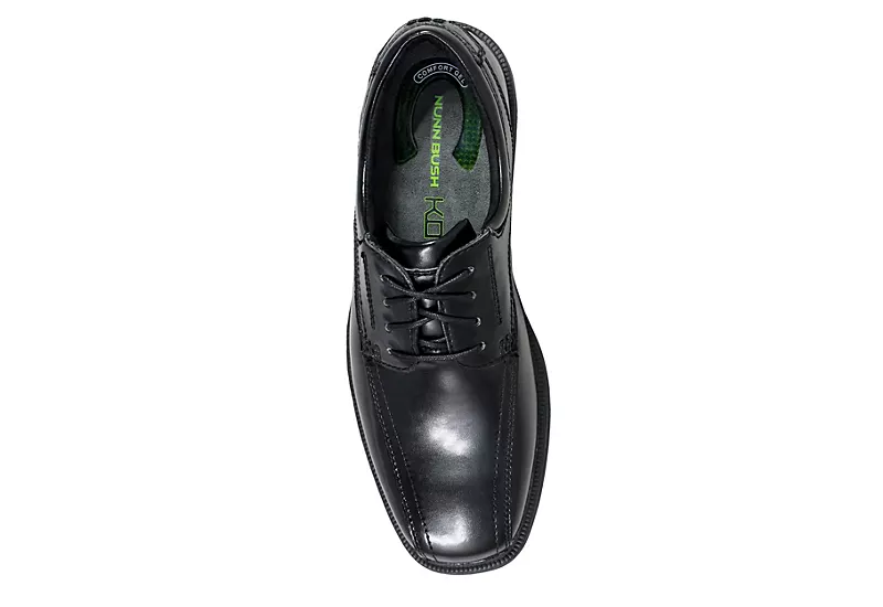 Nunn Bush Mens Bartole Street Bike Toe Oxford - Black 6 Nunn Bush Mens Bartole Street Bike Toe Oxford - Black - Image 6