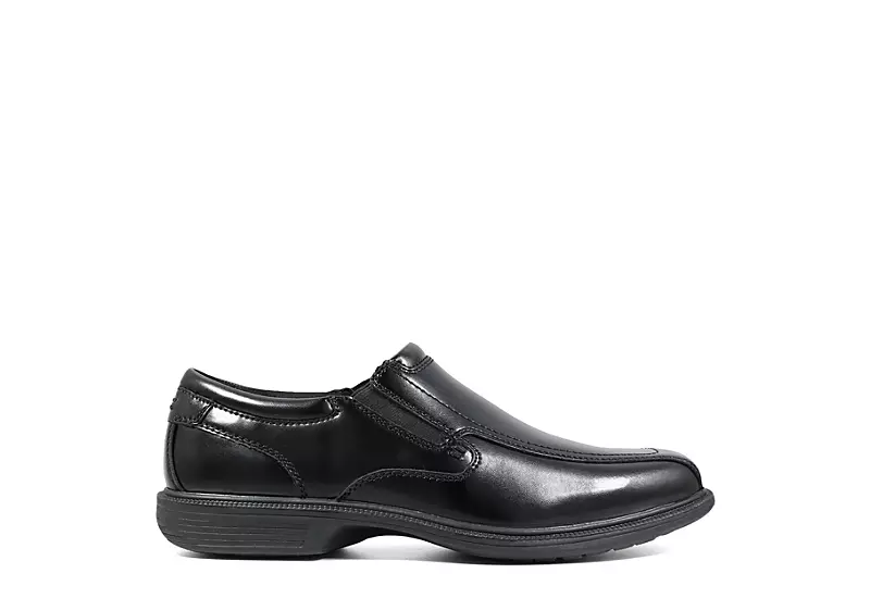 Nunn Bush Mens Bleeker Street Bike Toe Slip On Oxford - Black 2 Nunn Bush Mens Bleeker Street Bike Toe Slip On Oxford - Black - Image 2