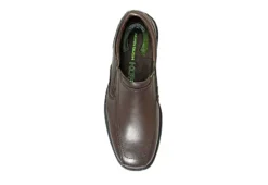 Nunn Bush Mens Bleeker Street Bike Toe Slip On Oxford - Brown -Deals All Walk Styles Store US 01 500488 05