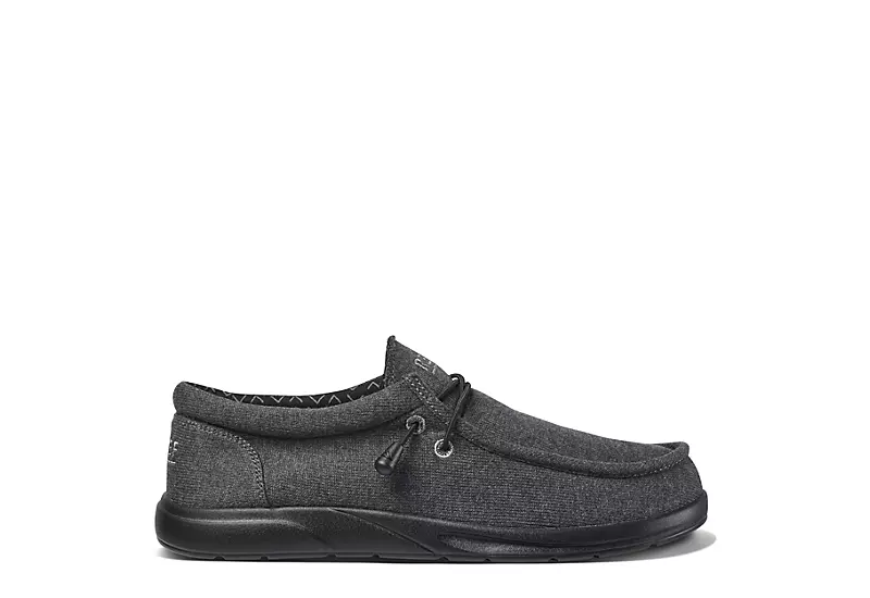 Reef Mens Cushion Coast Slip On Sneaker - Black 2 Reef Mens Cushion Coast Slip On Sneaker - Black - Image 2