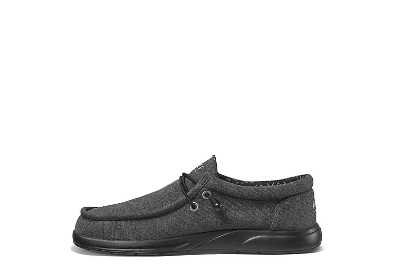 Reef Mens Cushion Coast Slip On Sneaker - Black 3 Reef Mens Cushion Coast Slip On Sneaker - Black - Image 3