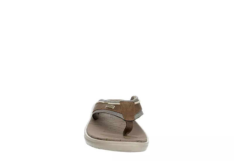 Heydude Mens Sami Flip Flop Sandal - Brown 3 Heydude Mens Sami Flip Flop Sandal - Brown - Image 3