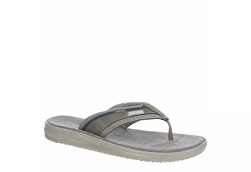Heydude Mens Sami Flip Flop Sandal - Grey 1 Heydude Mens Sami Flip Flop Sandal - Grey