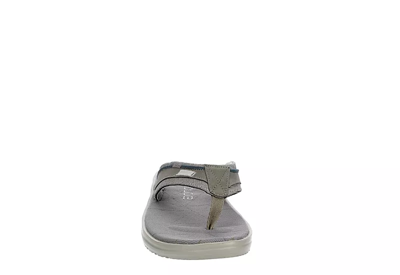 Heydude Mens Sami Flip Flop Sandal - Grey 3 Heydude Mens Sami Flip Flop Sandal - Grey - Image 3