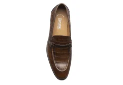 Stacy Adams Mens Ferdinand Moc Toe Slip On Oxford - Cognac -Deals All Walk Styles Store US 01 501552 05