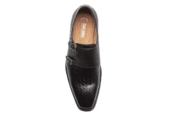 Stacy Adams Mens Torrance Plain Toe Double Monk Strap Oxford - Black -Deals All Walk Styles Store US 01 501558 05