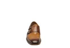 Stacy Adams Mens Torrance Plain Toe Double Monk Strap Oxford - Cognac -Deals All Walk Styles Store US 01 501559 02
